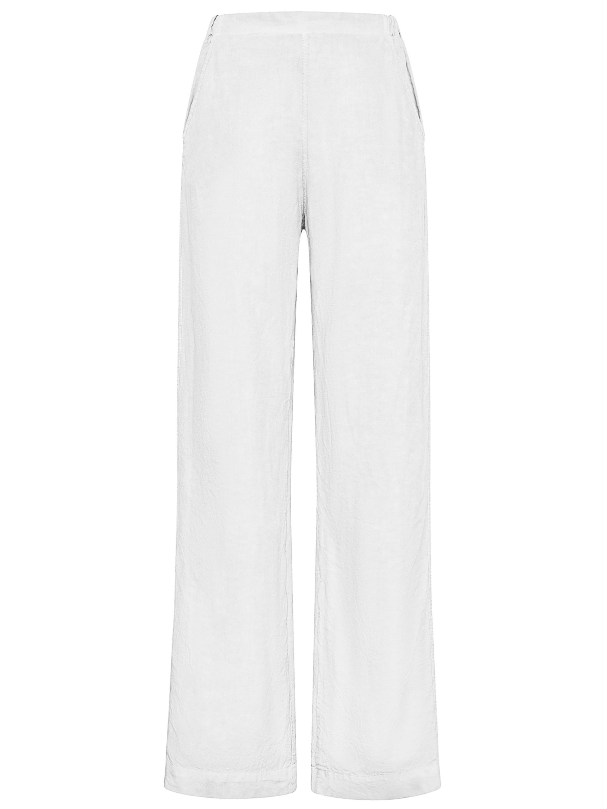 DEHA Wide Leg Hose in Weiß: Vorderseite