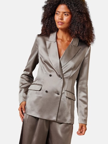 Blazer love & roses en argent : devant