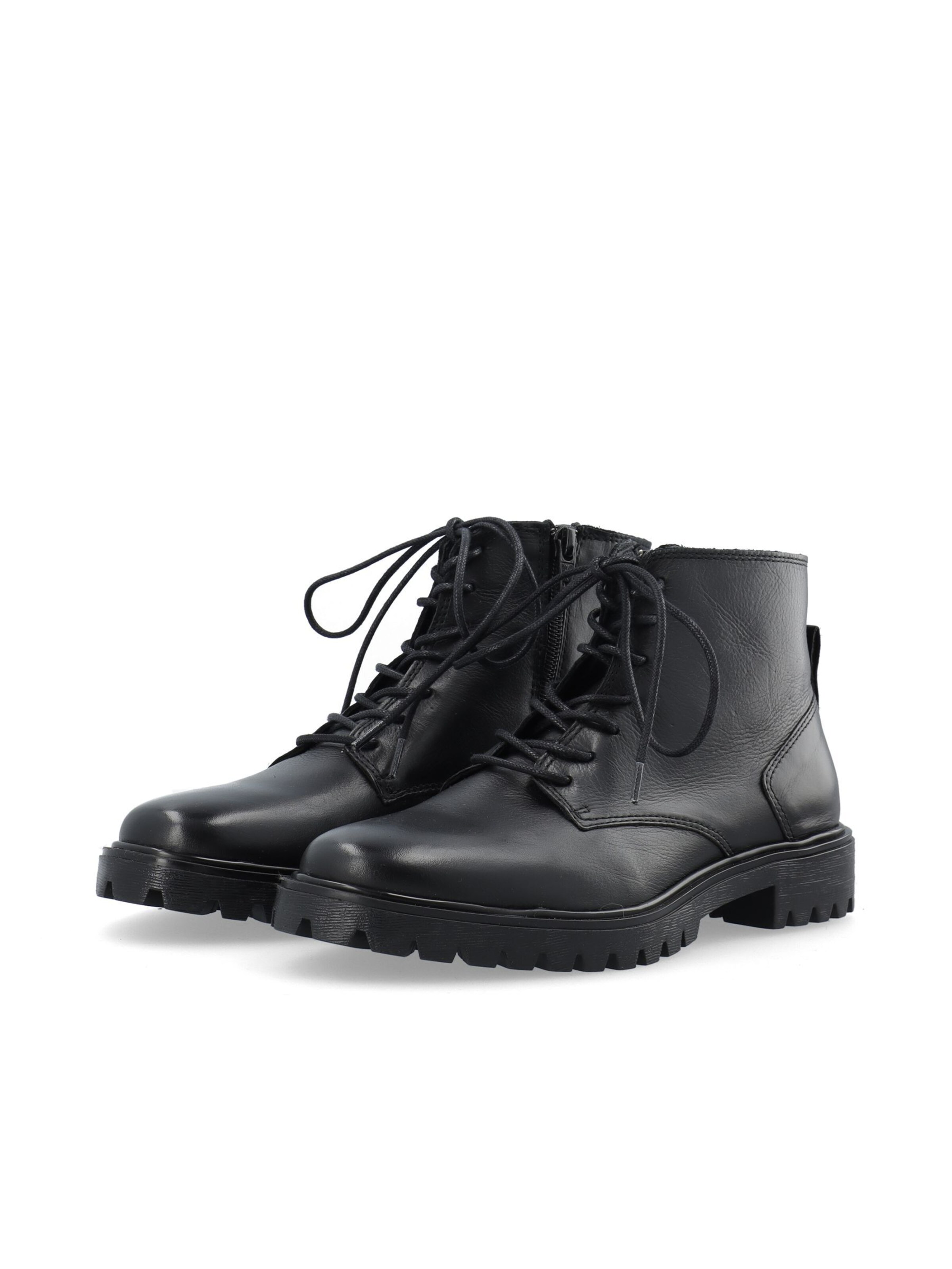 Bianco Snørestøvletter 'Gina' i sort