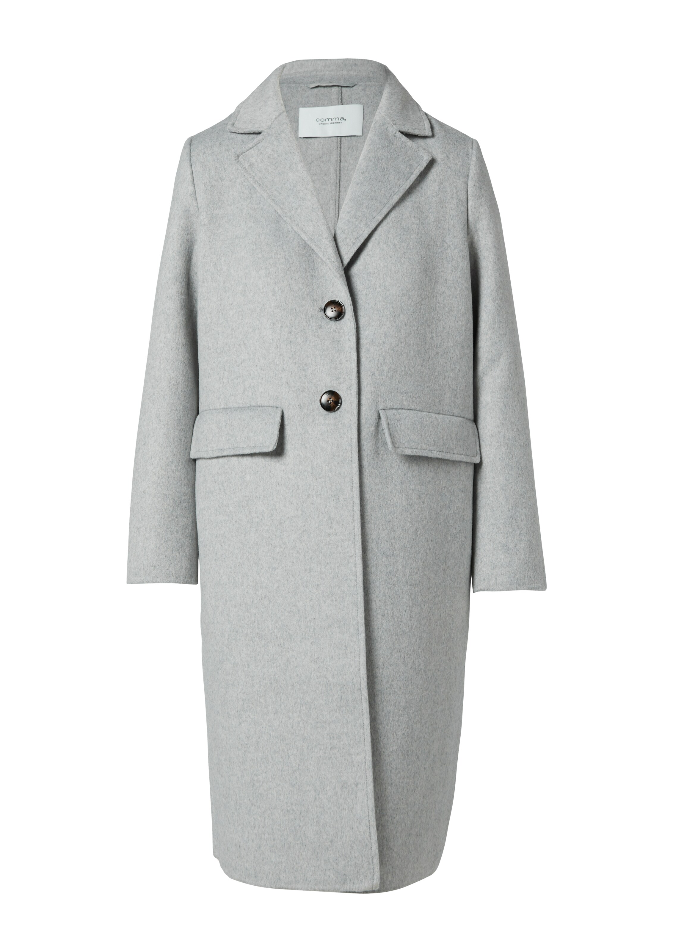 comma casual identity Übergangsmantel in Grau: Vorderseite