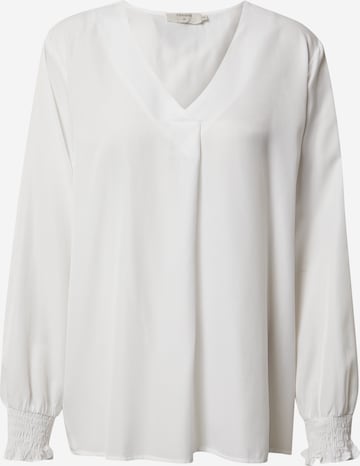 Cream Blouse 'Feng' in Wit: voorkant