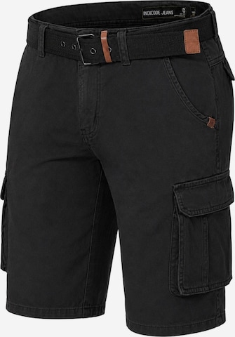 INDICODE Cargo Pants in Black: front