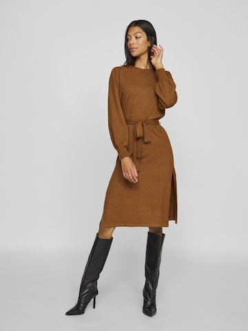 VILA Knit dress in Brown