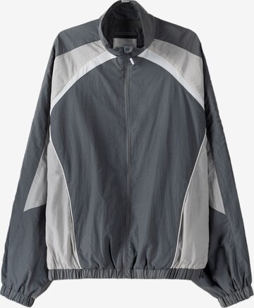 Bershka Between-Season Jacket in Grey: front