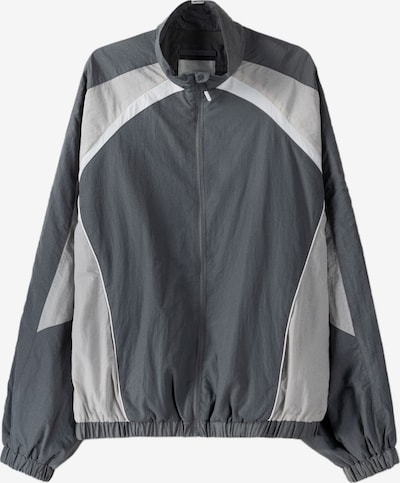 Bershka Between-Season Jacket in Grey / Dark grey / White, Item view