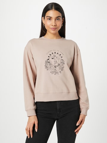 NEW LOOK - Sweatshirt 'MYSTIC ' em castanho: frente