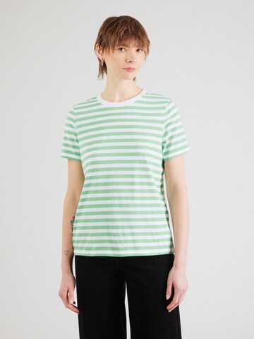 Maglietta 'PCRIA' di PIECES in verde: frontale