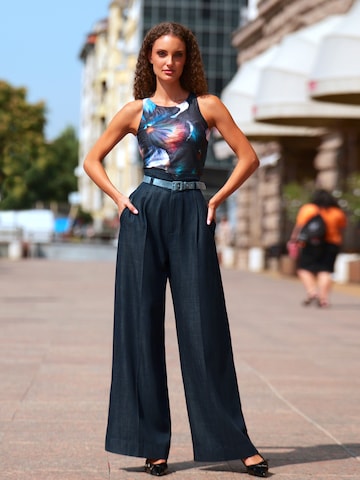 JIORO Top 'VIOLET' in Black