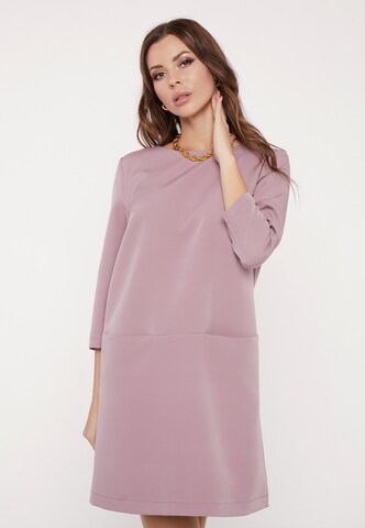 Awesome Apparel Dress in Pink: front