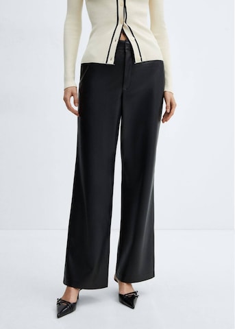 MANGO Loose fit Pants 'Mali' in Black