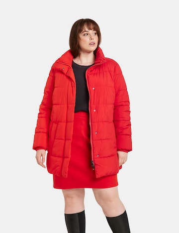 SAMOON Winter Jacket in Red: front