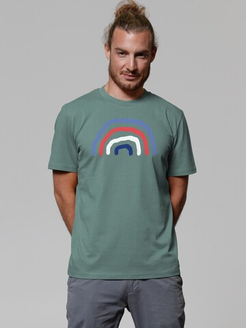 T-Shirt 'Regenbogen' Watapparel en vert : devant