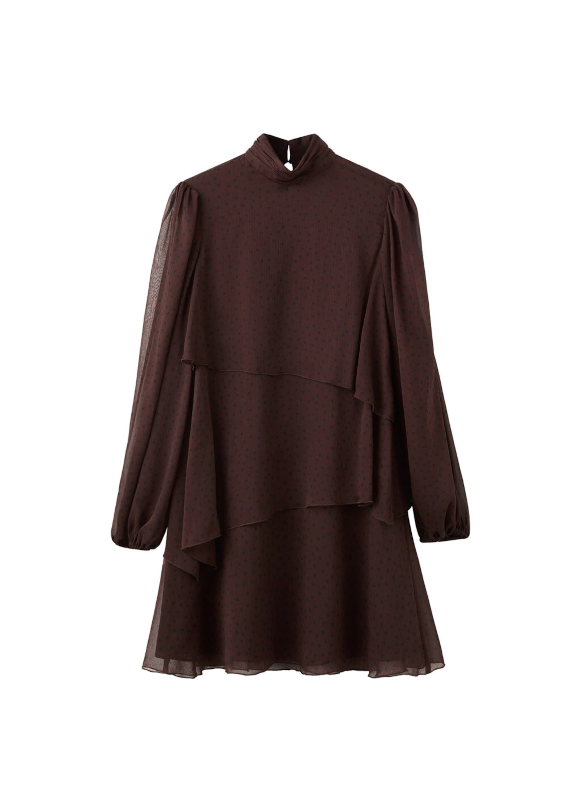 MANGO Kleid 'Lurdes' in Braun: Vorderseite