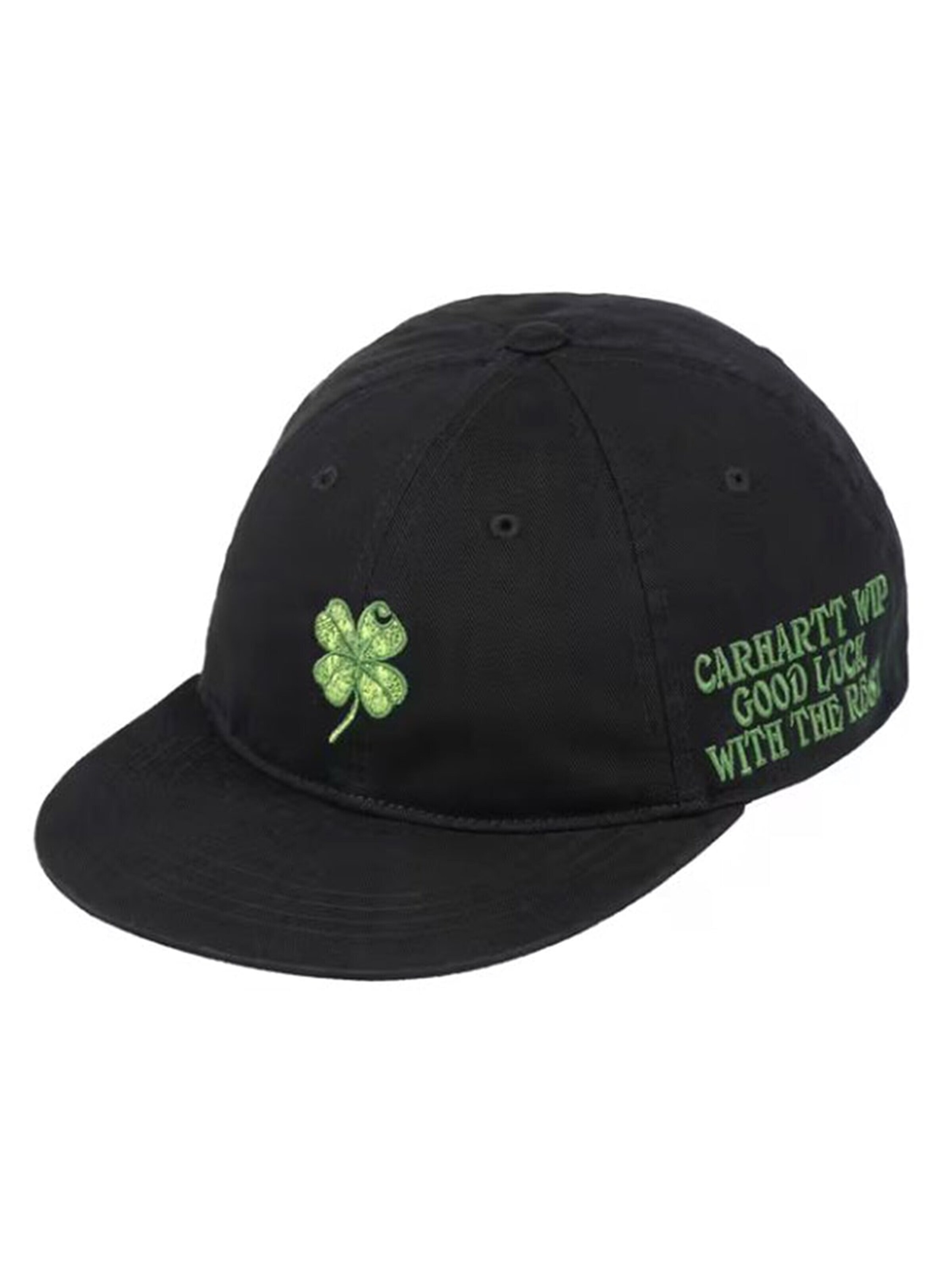 Carhartt WIP Hat 'CLOVER CAP BLACK / BLACK' i sort: forside