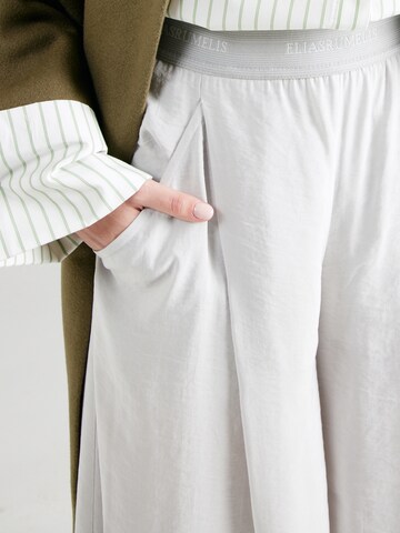 Elias Rumelis Wide leg Pleat-front trousers in Grey