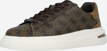 GUESS Matalavartiset tennarit 'ELBA' värissä ruskea: etupuoli
