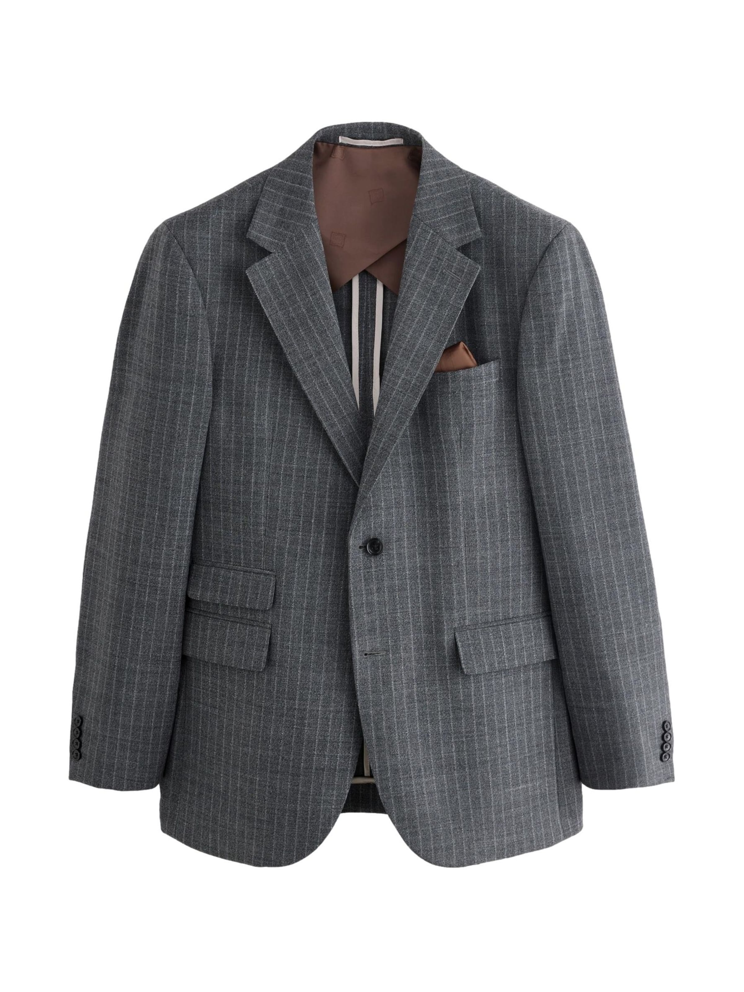 Next Slim Fit Sakko in Grau: Vorderseite