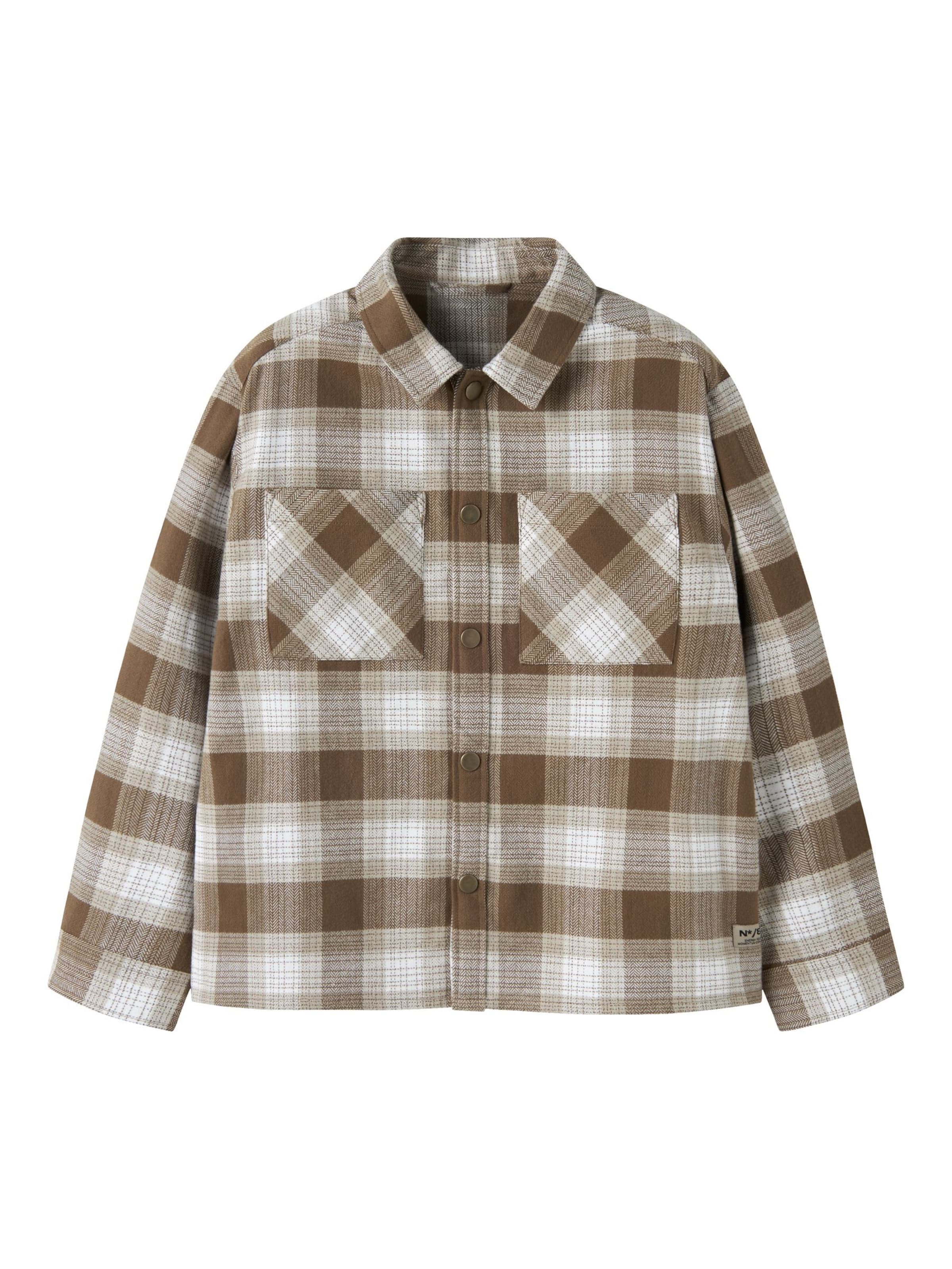 NAME IT Regular fit Overhemd in Beige: voorkant