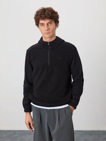 Tommy Life Fleece jas in Zwart