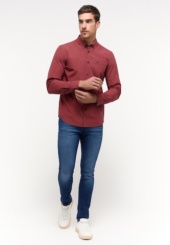 MUSTANG Regular Fit Hemd in Rot