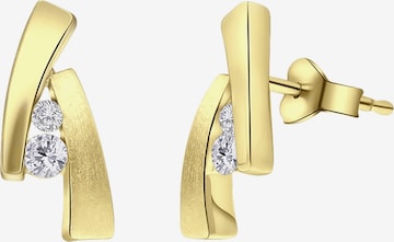 Lucardi Earrings in Gold: front