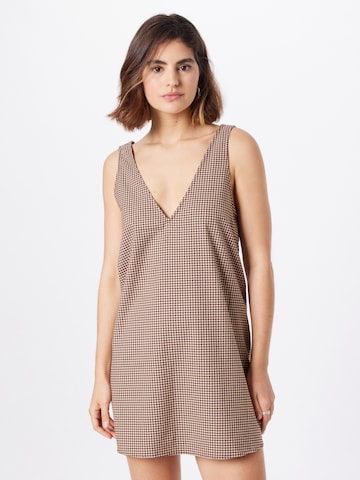 Monki Dress in Brown: front