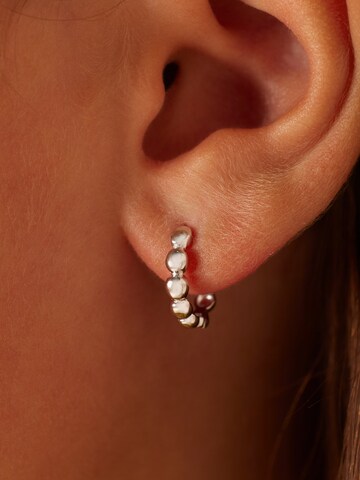 Boucles d'oreilles 'Lieblich' Lucardi en argent : devant