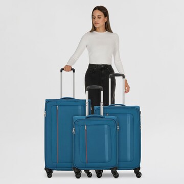 Set di valigie di American Tourister in blu
