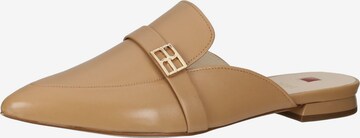 Högl Mules in Brown: front