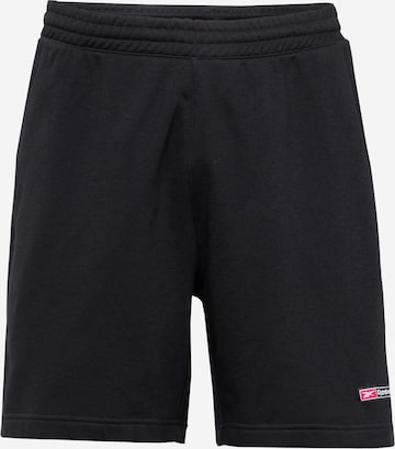 Regular Pantaloni sport 'MASH UP' de la Reebok pe negru: față