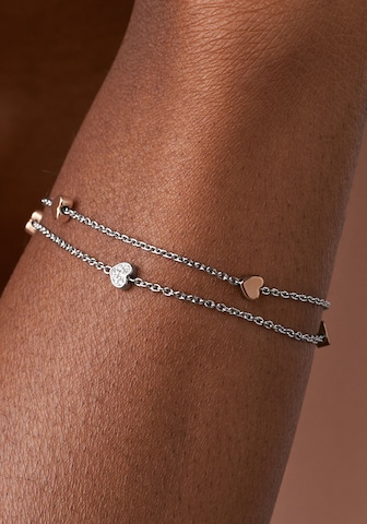 FOSSIL Bracelet 'Herzen' in Silver