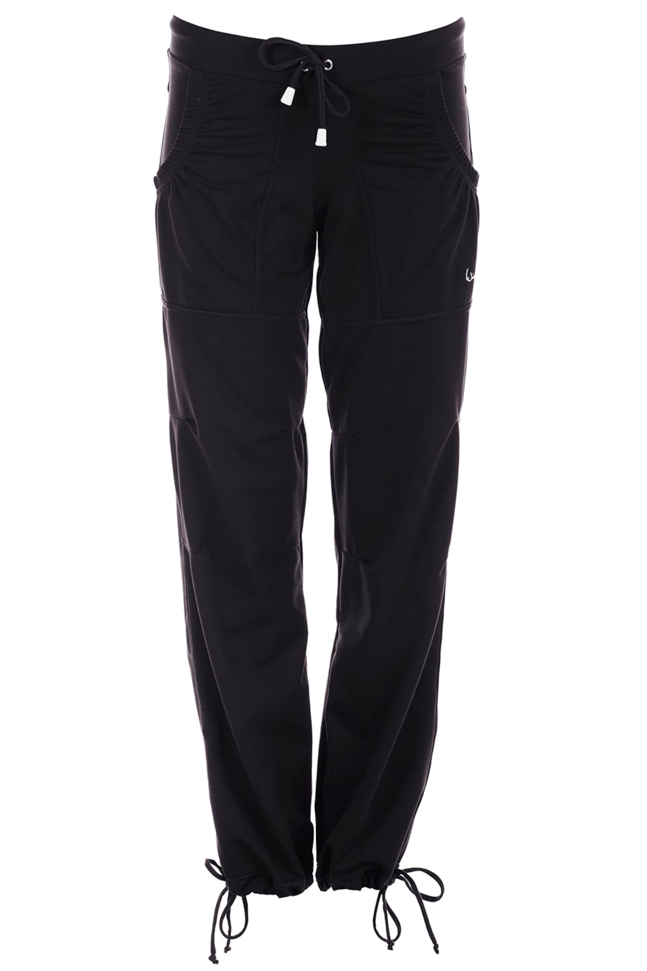 Loosefit Pantalon de sport &#x27;WTE9&#x27; Winshape en noir : devant