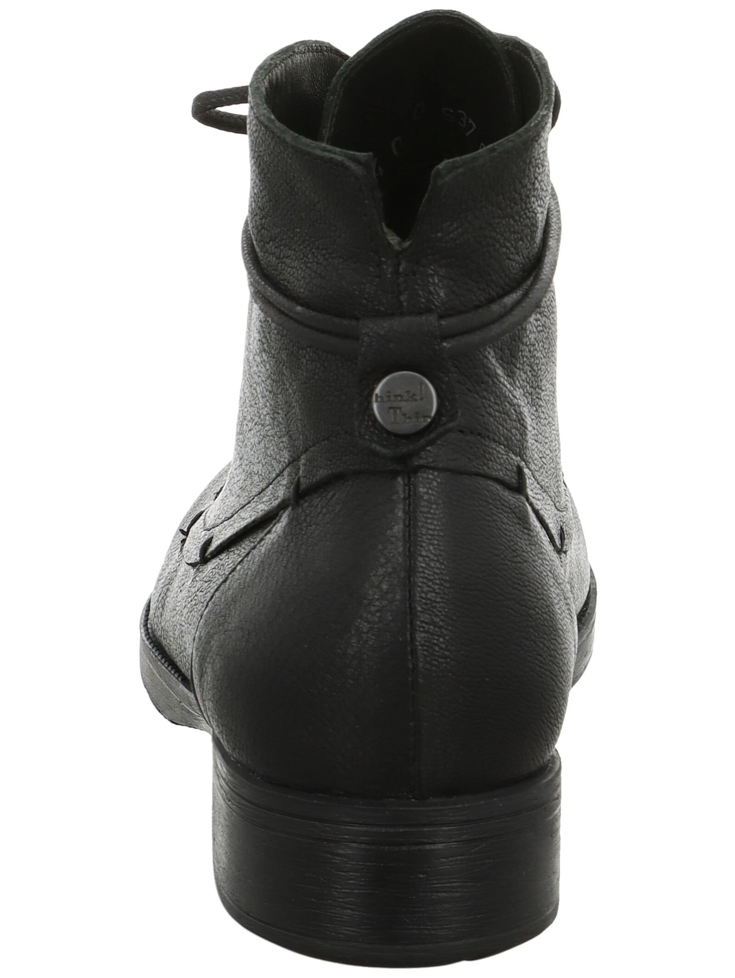 THINK! Schnürstiefelette in Schwarz