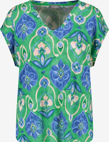 SAMOON Shirt in Green: front