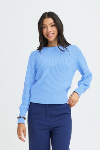 b.young Pullover in Blau: Vorderseite
