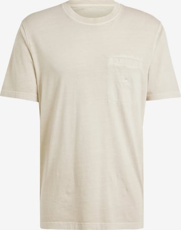 ADIDAS ORIGINALS T-shirt 'Trefoil Essentials' i beige: framsida