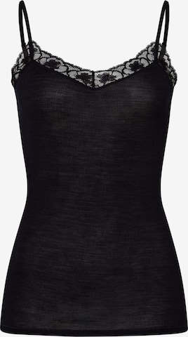 Haut ' Woolen Lace ' Hanro en noir : devant