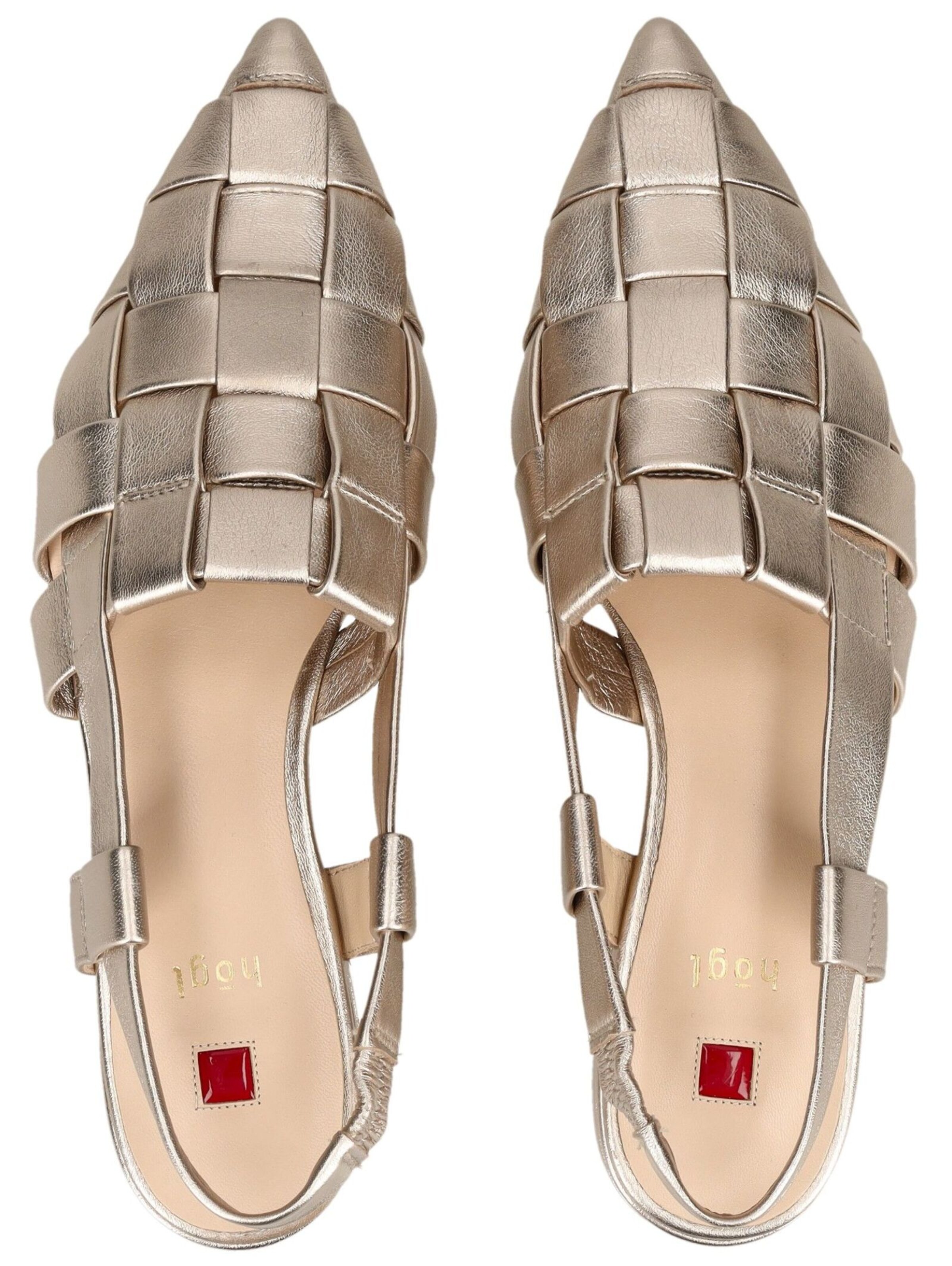 Högl Ballerina met riempjes in Brons