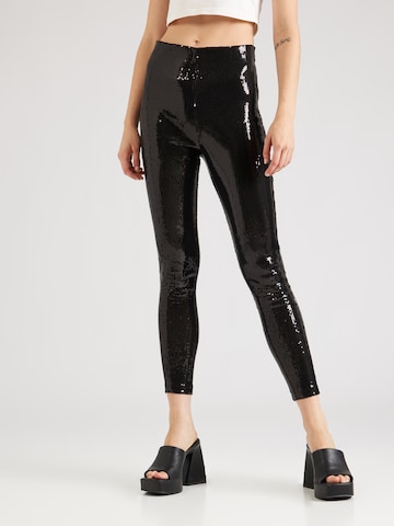 Nasty Gal Regular Leggings in Black: front