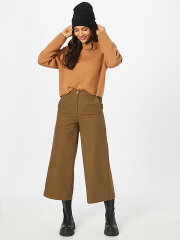 KAN Wide Leg Hose 'PERIDOT' in Grün