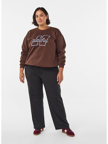 Active by Zizzi Pullover 'Cannie' in Braun