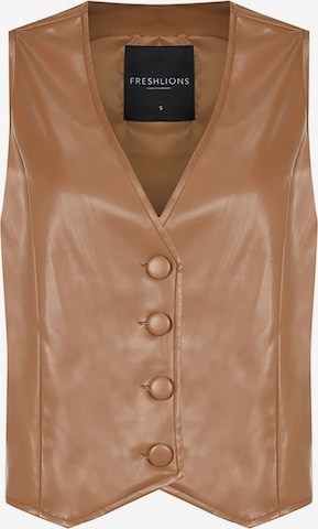 FRESHLIONS Vest 'Xena' in Brown: front