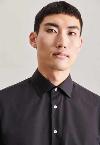 SEIDENSTICKER Regular fit Business Shirt in Black