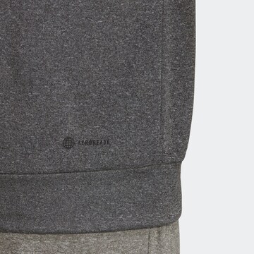 ADIDAS SPORTSWEAR Athletic Sweatshirt 'Aeroready Game And Go Camo Logo' in Grey