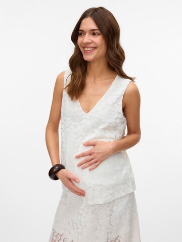 Haut 'VMMHoney' Vero Moda Maternity en blanc : devant