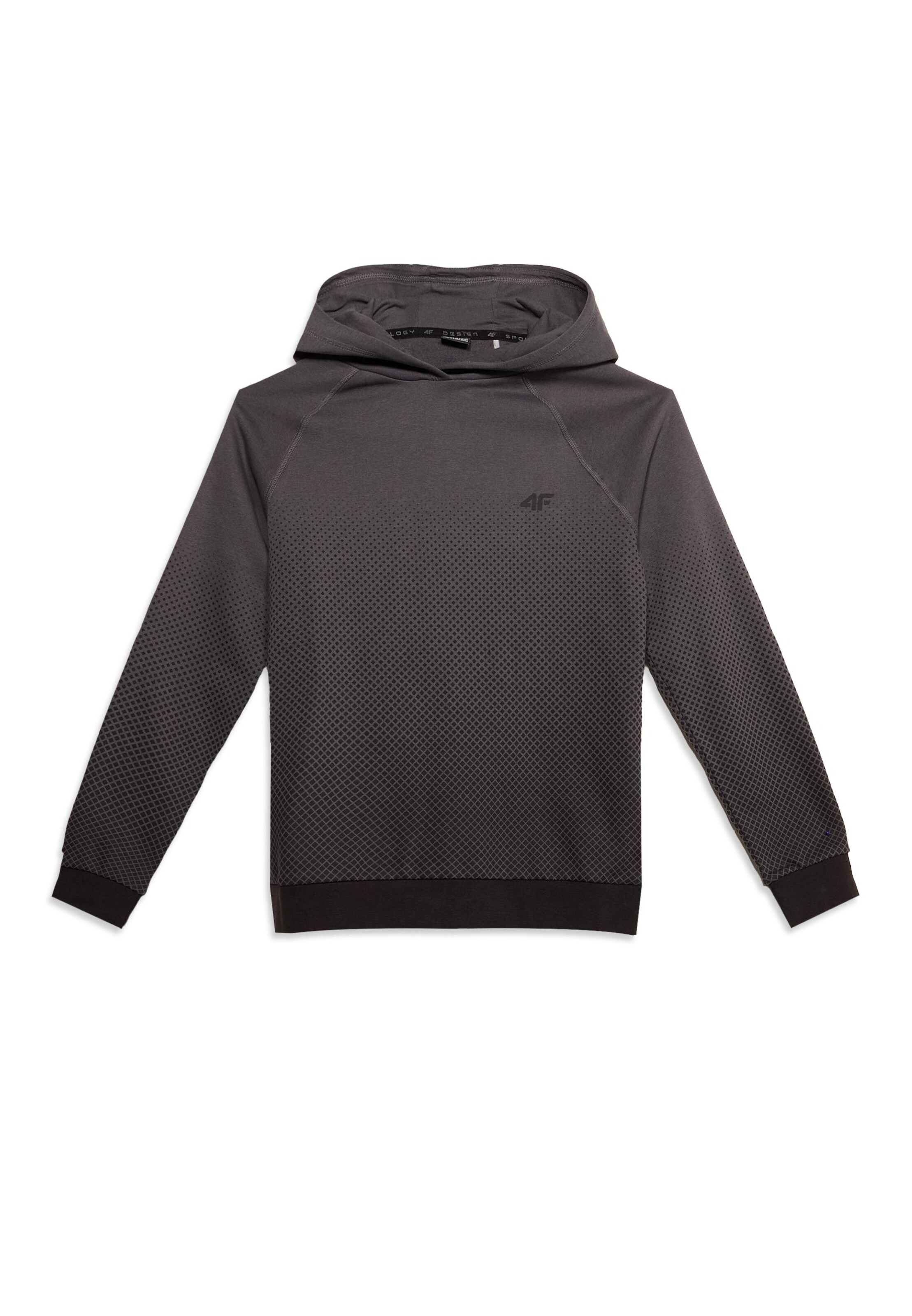 4F JuniorSportska sweater majica - siva boja: prednji dio