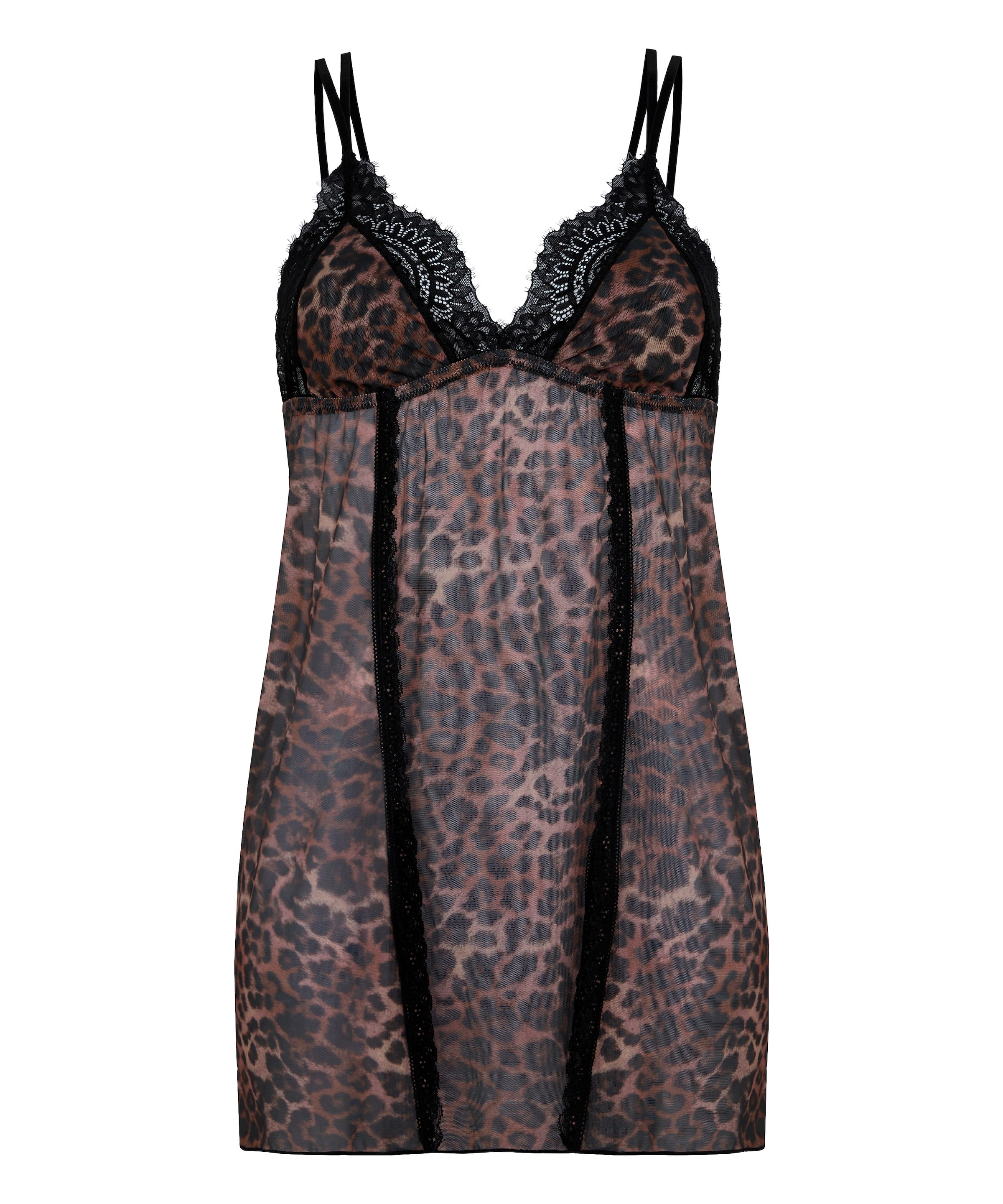 Hunkemöller Negligée 'Ella' in Braun: Vorderseite