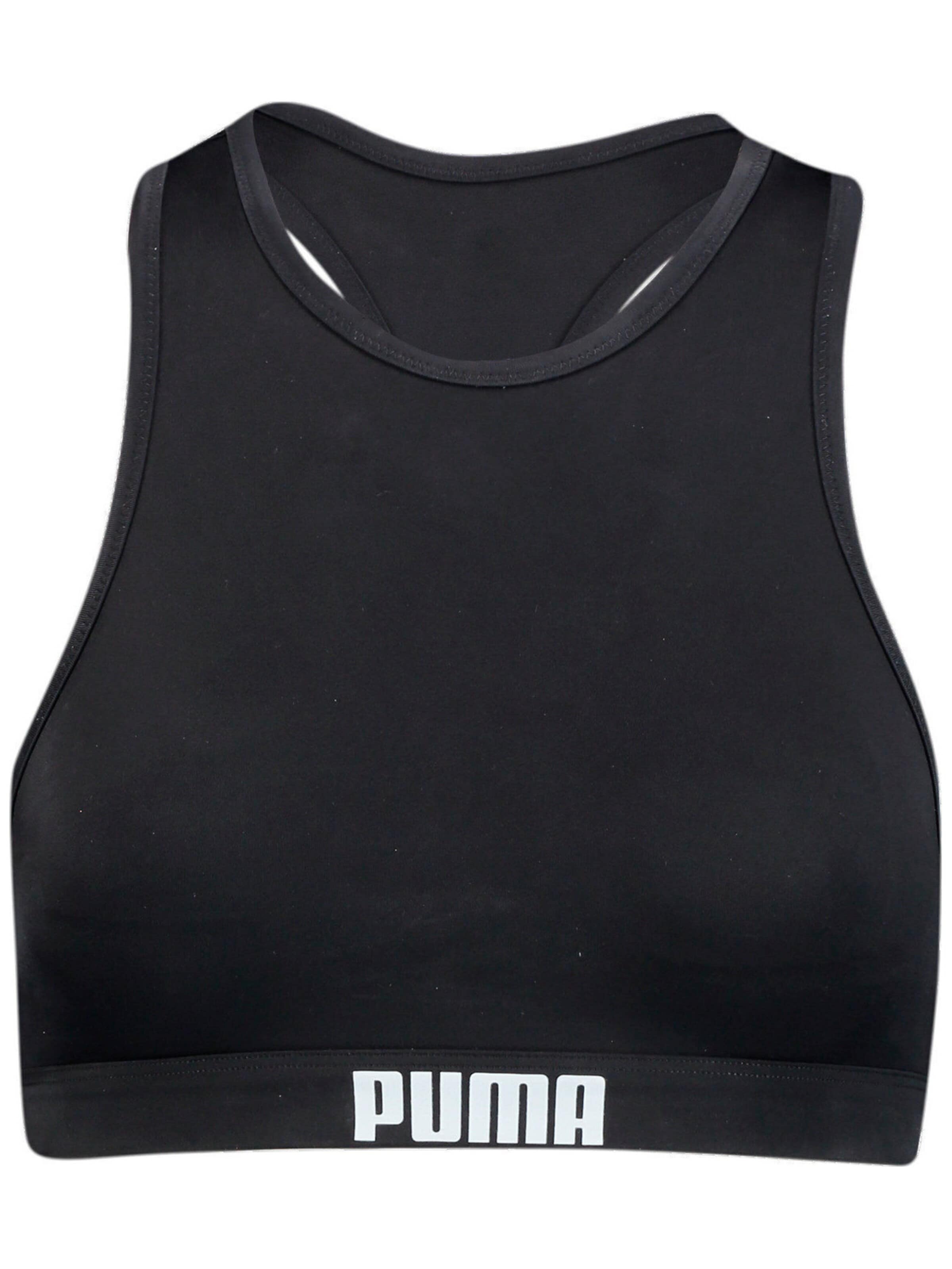 PUMA - Top deportivo 'Puma Swim Women Racerback Swim Top 1p' en negro: frente