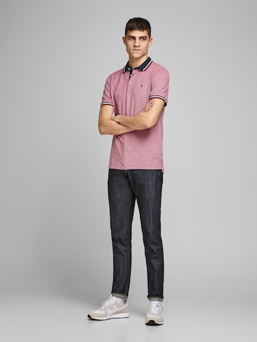 JACK & JONES Футболка 'Paulos' в Ярко-розовый