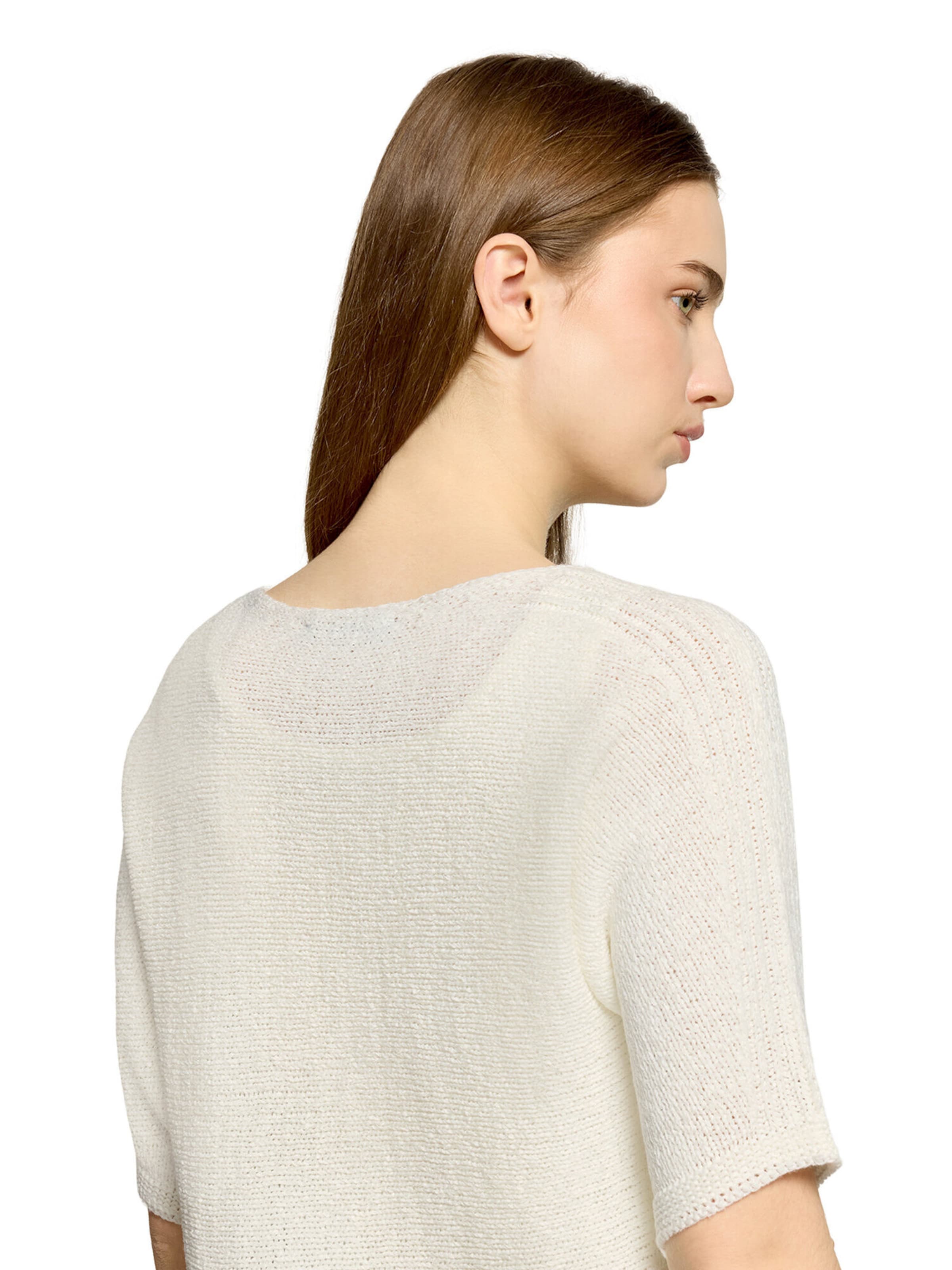 Betty Barclay Strickpullover kurzarm in Weiß